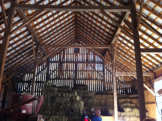 Inside Amish Barn.
